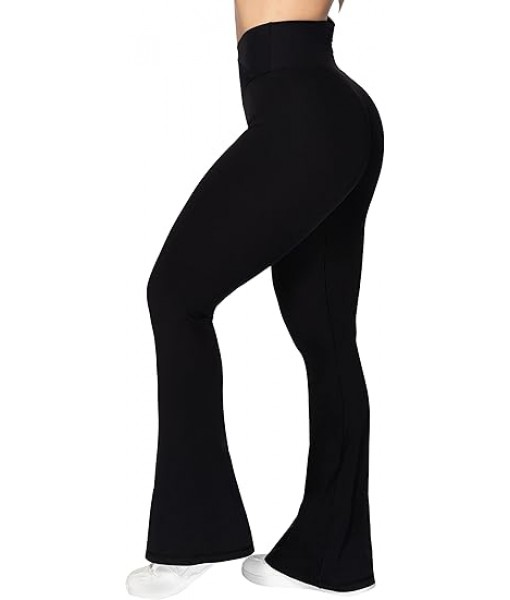 Sunzel Flare Leggings, Crossover Yoga Pants with Tummy Control, High-Waisted and Wide Leg
