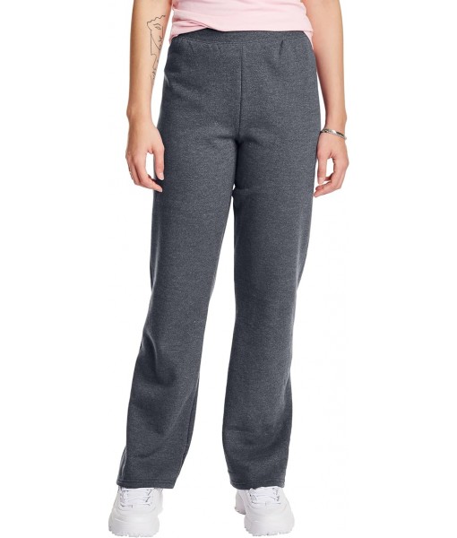 Hanes Women's EcoSmart Fleece Petite Sweatpants, Open Bottom Sweatpants, Regular & Petite Sizes
