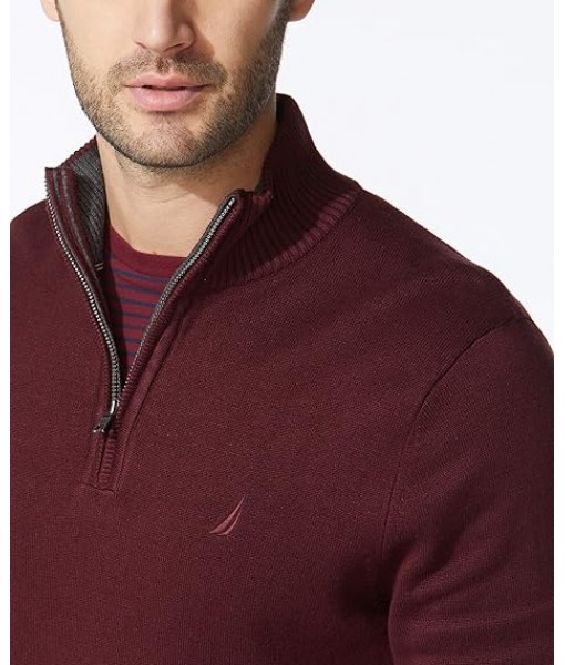 Nautica Men's Quarter-Zip Sweater