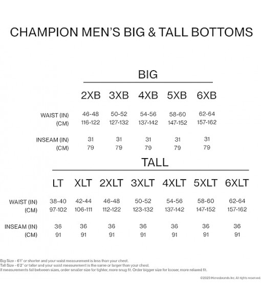 Champion Men's Pants, Lightweight Open-Hem Lounge Pants for Men, Jersey Pants (Reg. or Big & Tall)