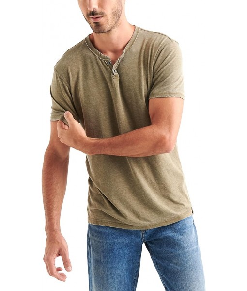 Lucky Brand Men's Venice Burnout Notch Neck Tee