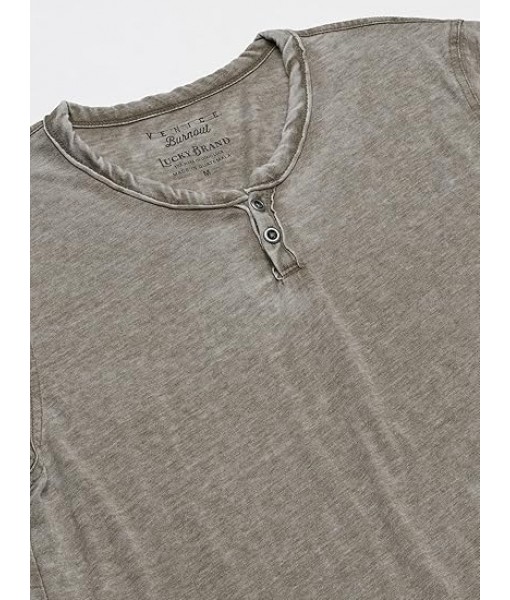 Lucky Brand Men's Venice Burnout Notch Neck Tee