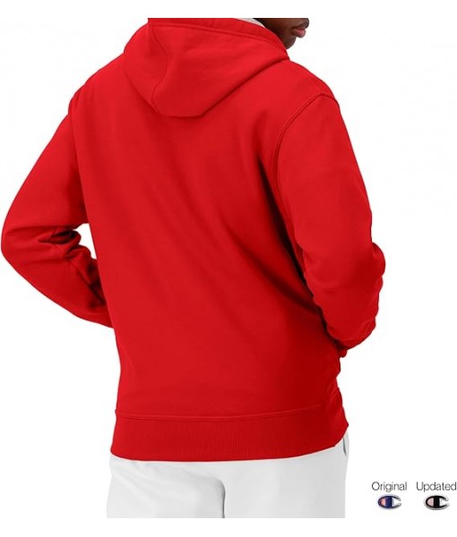 Champion Men's Hoodie, Powerblend, Fleece Men's Hoodie, Comfortable Men's Sweatshirt, Script Logo (Reg. or Big & Tall)